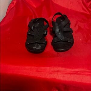 Black Women's Strappy Comfort Sandals